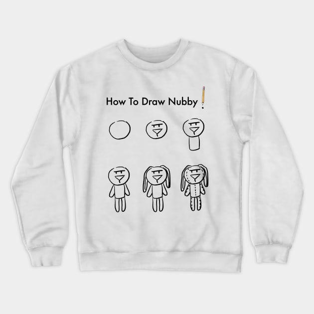 How To Draw A Bunny Crewneck Sweatshirt by Shanda Draws